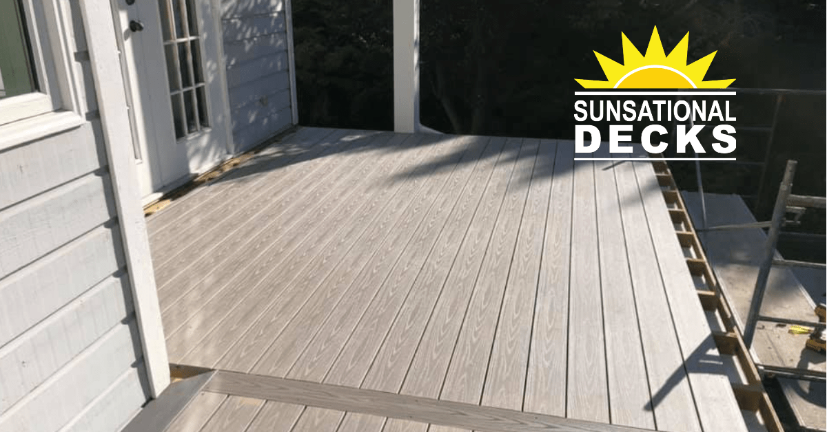 AZEK Slate Gray Sleeper Deck A Composite Over Waterproof Membrane