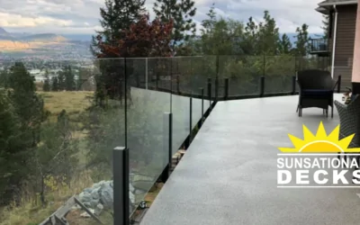 Flexstone Deck With Topless Glass Railing